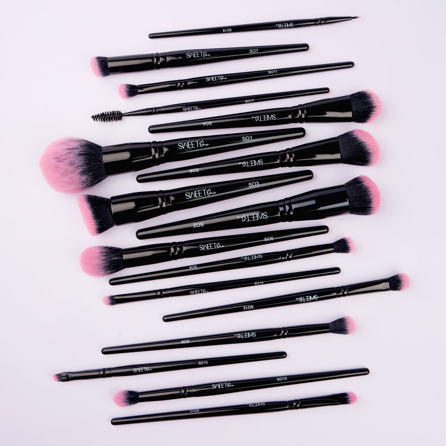 Sweet One Black Rose Makeup Complete Brush Set