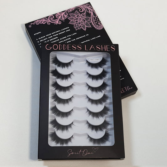 Sweet One Goddess Strip Eyelashes Multipack - Glue Included Aaliyah