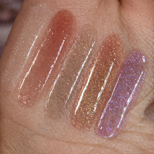 Best Seller Lip Gloss Bundle – 5 Shade Shimmer & Gloss Collection