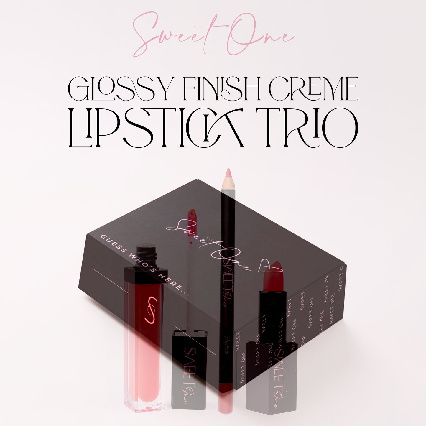 Sweet One Glossy Finish Crème Lipstick Trio