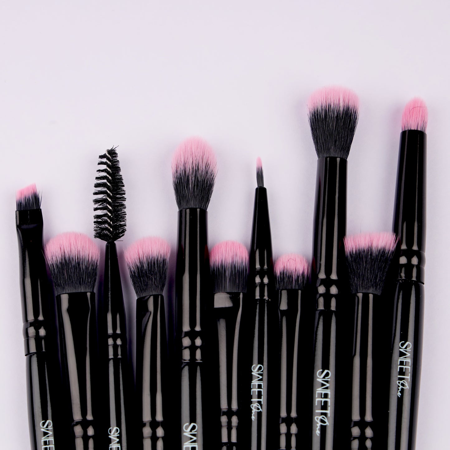 Sweet One Black Rose Eye Essential Set - 11 Expertly Crafted Brushes