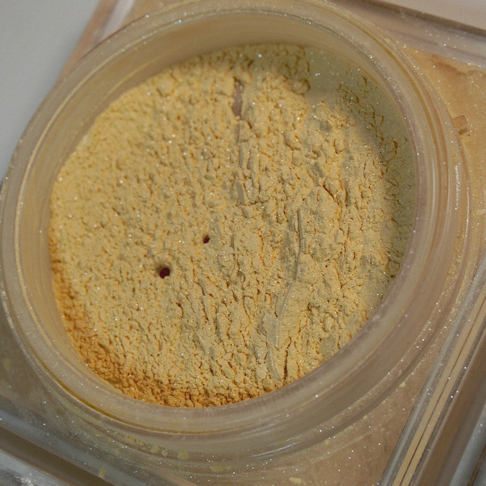 Sweet One Set and Glow Loose Setting Dusting Powder with Subtle Shimmer Peach Gleam