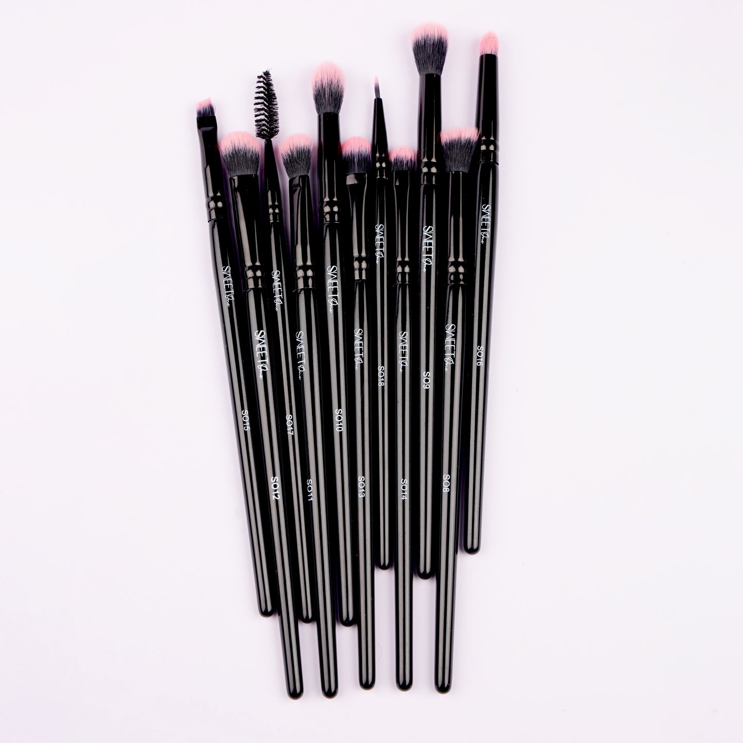 Sweet One Black Rose Eye Essential Set - 11 Expertly Crafted Brushes