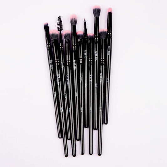 Sweet One Black Rose Eye Essential Set - 11 Expertly Crafted Brushes