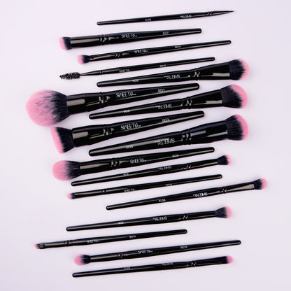 Sweet One Black Rose Makeup Complete Brush Set