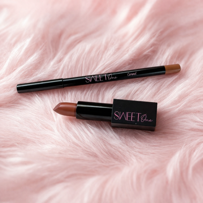 Cinnamon Suede Lip Combo – Warm Nude Lip Liner & Lipstick Duo