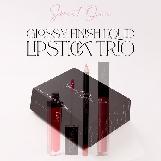 Sweet One Glossy Finish Liquid Lipstick Trio
