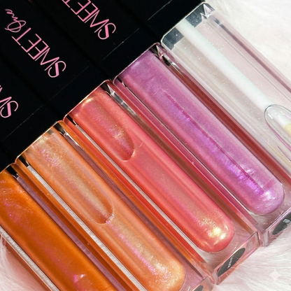 Best Seller Lip Gloss Bundle – 5 Shade Shimmer & Gloss Collection