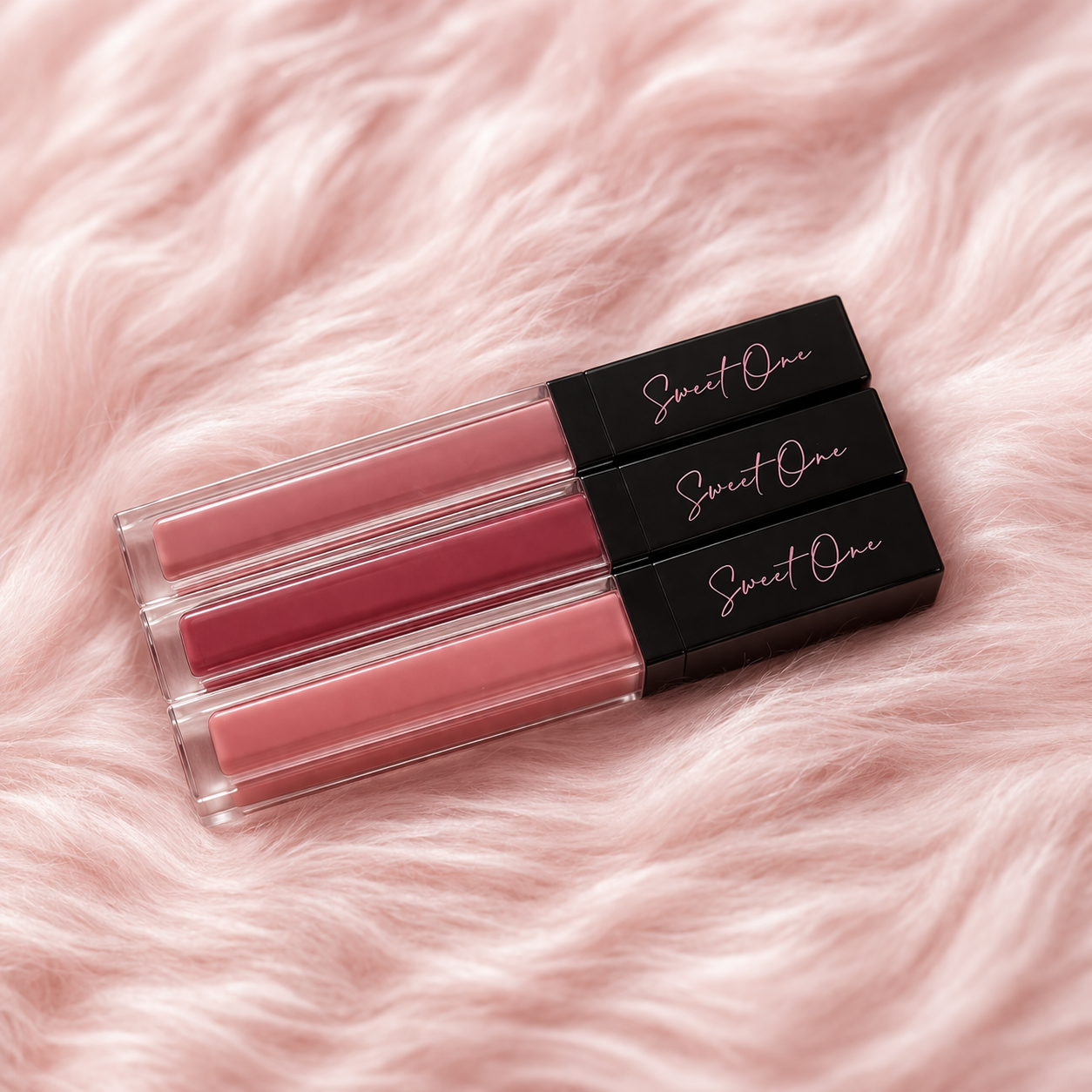 Liquid Lipstick Trio Bundle – Rose Nude Matte Lipstick Set