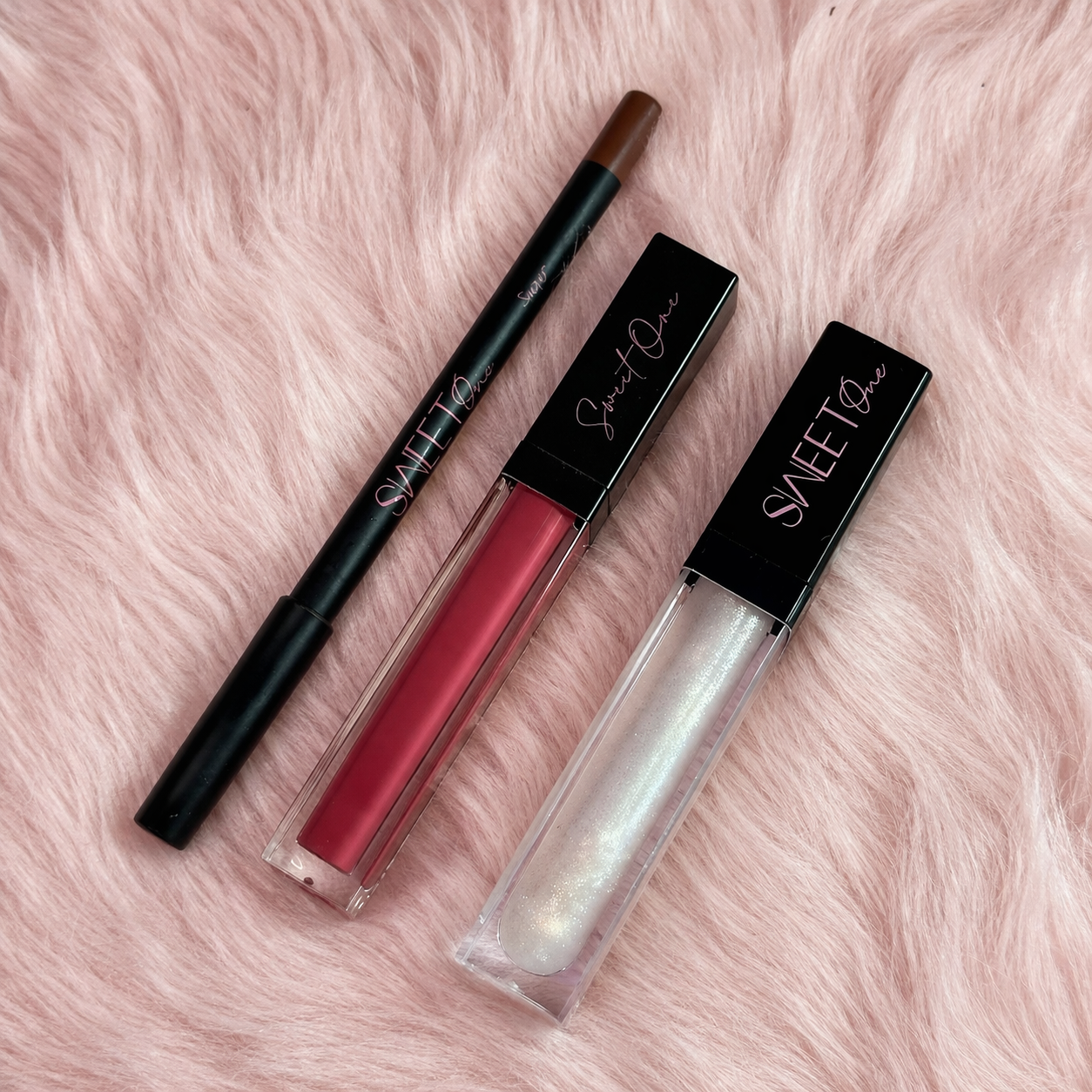 Rose on Ice Lip Combo – Rosy Mauve Lip Liner, Liquid Lipstick & Gloss Trio